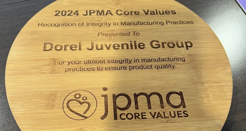 JPMA - Dorel Juvenile - Integrity in Manufacturing Practices’ Award 