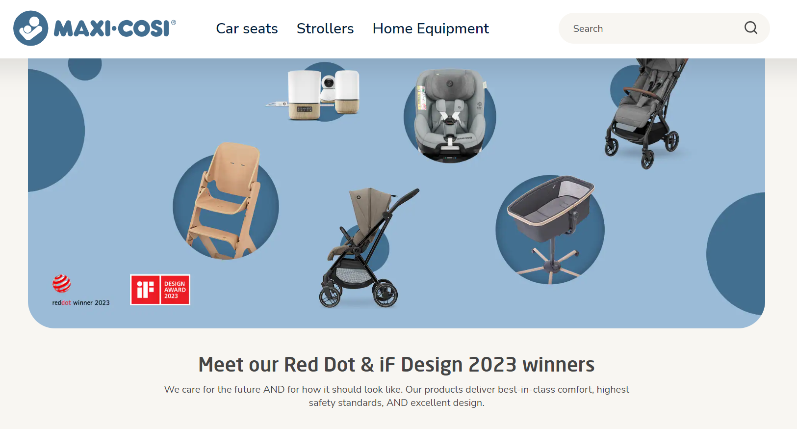 Maxi Cosi Awards Website