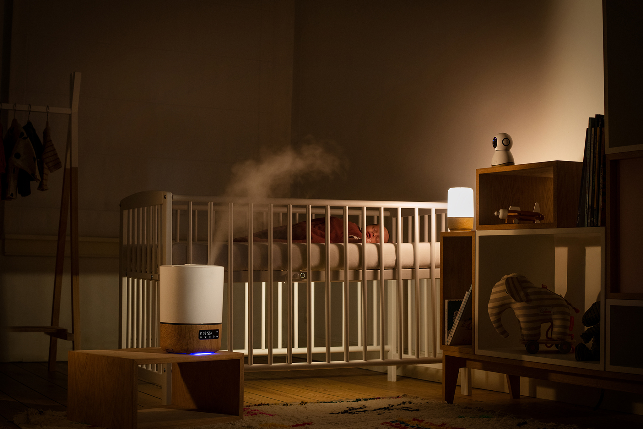 Veilleuse de lit Glow - Connected Home - Lumière intelligente pour lit de  bébé